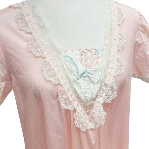Vintage Carriage Court Sleep Nightgown Small Pink - Picture 4 of 11